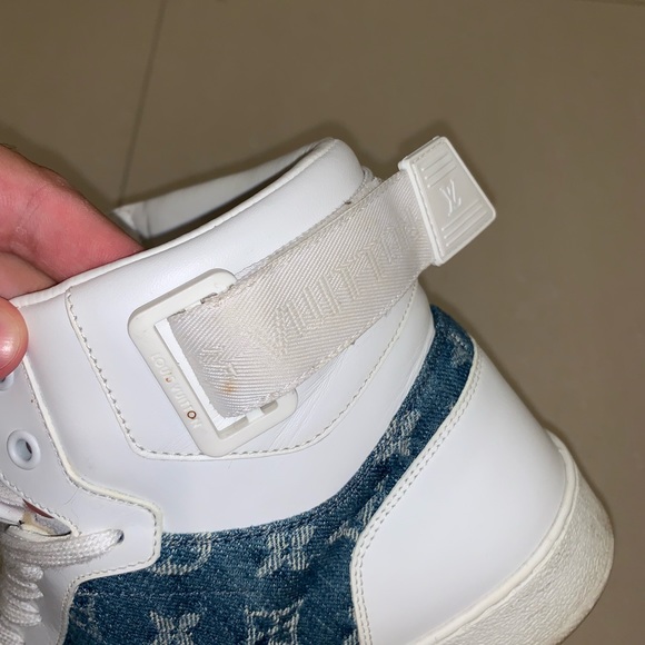 Louis Vuitton Leather/Denim Hightop - Picture 5 of 8
